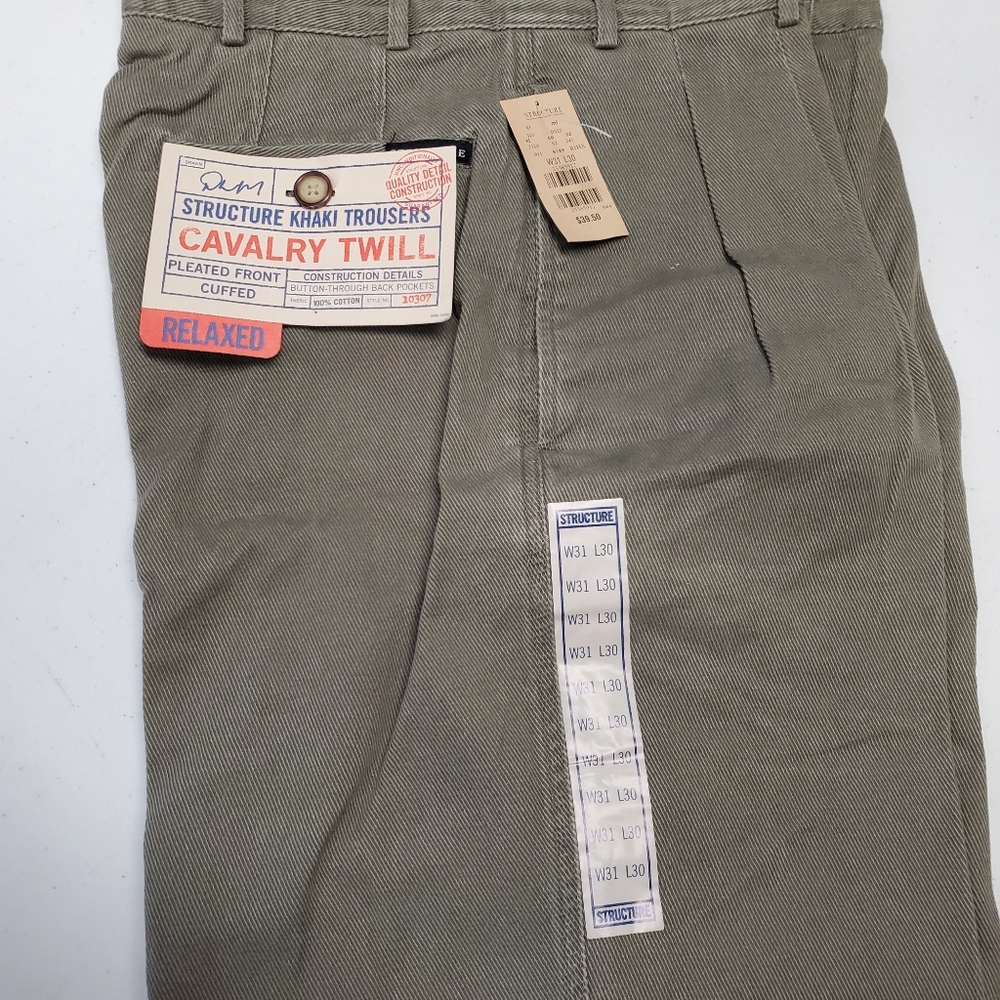 Structure Khaki Trousers NWT